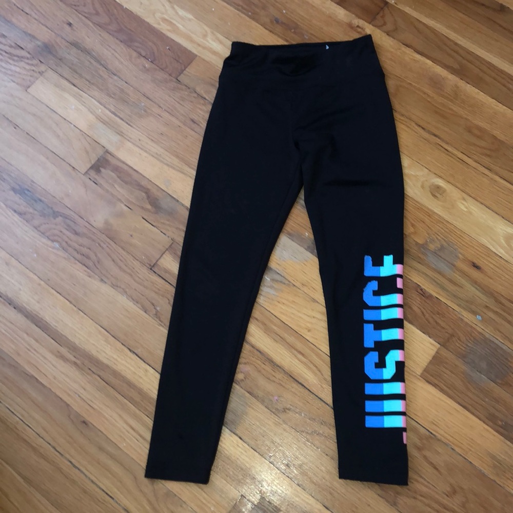 Justice girls leggings (size 8)
